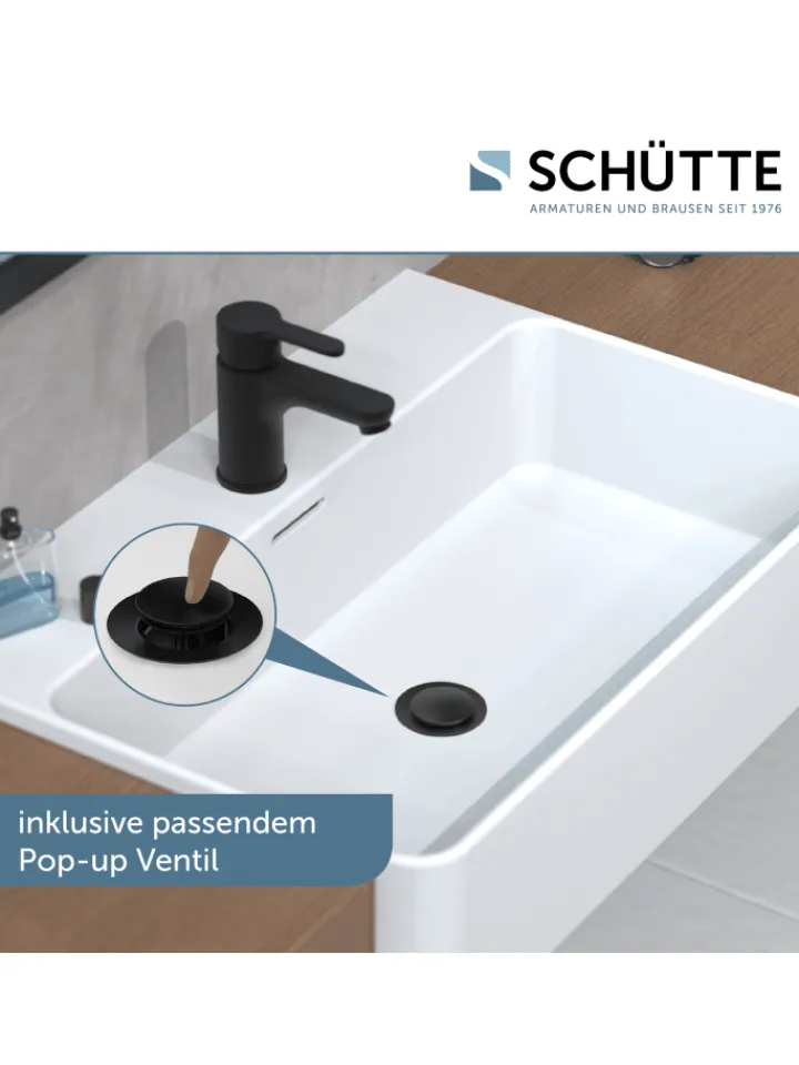 Franz Joseph Schütte Badarmaturen<DENVER Waschtischarmatur, Schwarz matt