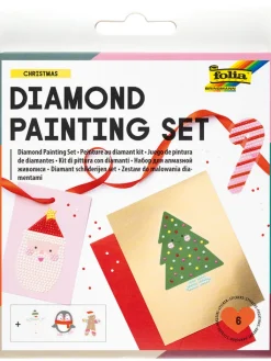 folia PAPER Kreativbedarf & Do-It-Yourself<Diamond Painting Set "CHRISTMAS" in Bunt