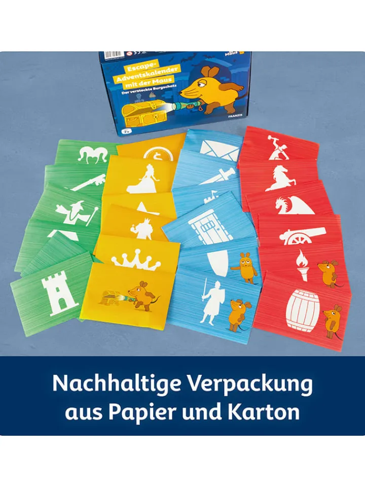 FRANZIS Adventskalender<Die Maus Escape-Adventskalender mit der Maus - ab 7 Jahren
