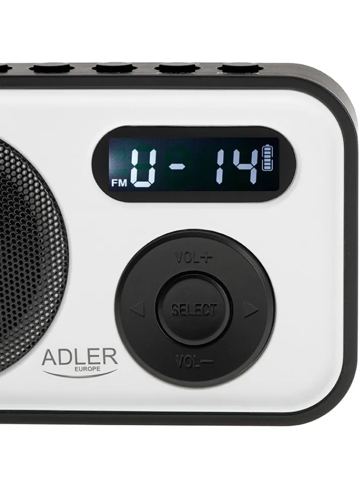 Adler Tv & Audio<Digitalradio in Weiß/ Schwarz