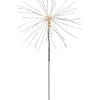 STAR Trading Lichterketten & Deko-Leuchten<3D-LED-Standstern "Firework" in Silber - (H)50 cm