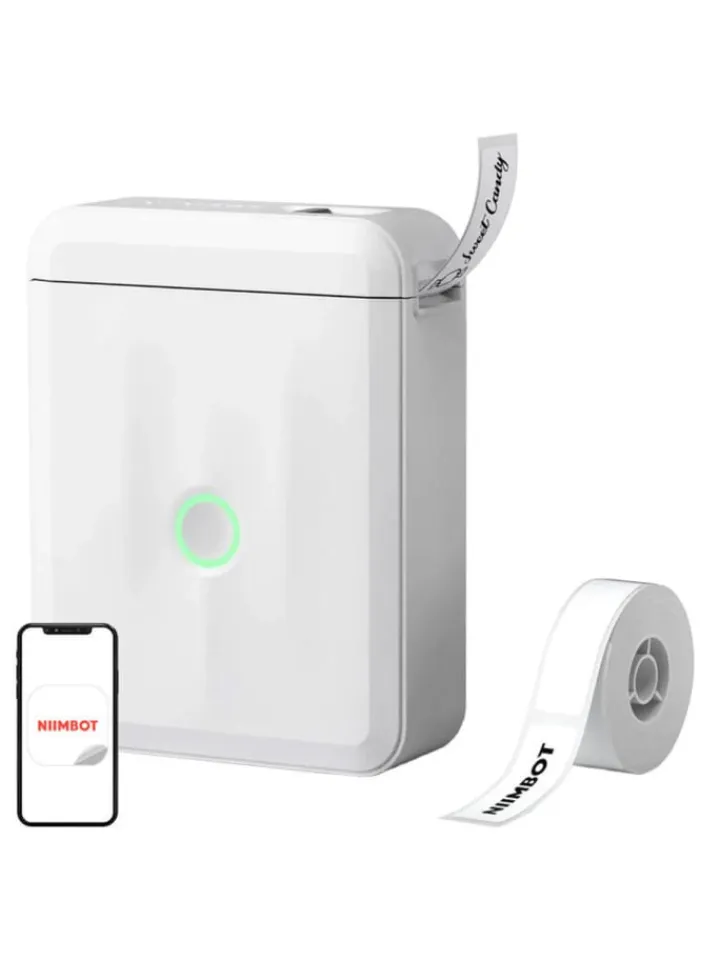 Niimbot Tablets, Konsolen & Elektronisches Spielzeug<D110M Tragbarer Bluetooth-Etikettendrucker Weiß