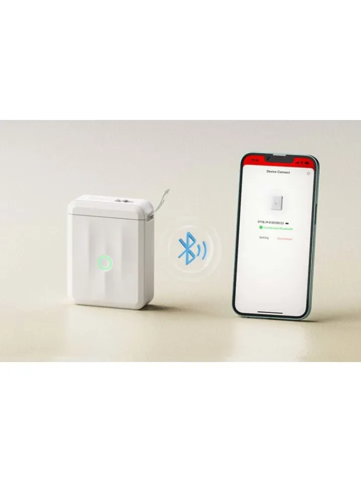 Niimbot Tablets, Konsolen & Elektronisches Spielzeug<D110M Tragbarer Bluetooth-Etikettendrucker Weiß