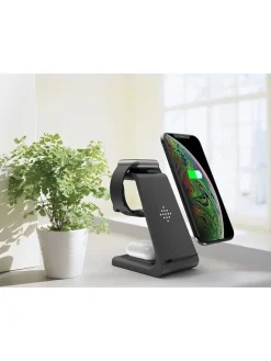 SmartCase Technikzubehör<Docking-Station für iPhone, Apple-Watch, AirPods in Schwarz