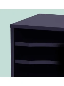 relaxdays Büro- & Schulbedarf<Dokumentenablage in Schwarz - (B)35,5 x (H)33 x (T)25 cm
