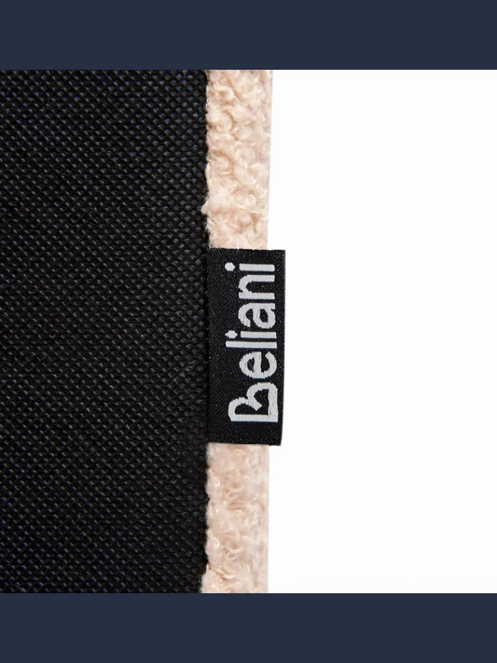 Beliani Betten & Matratzen<Doppelbett ALBI in Beige/Schwarz - (W) 155 x (H) 94 x (L) 211 cm
