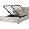 Beliani Betten & Matratzen<Doppelbett AMIENS in Beige - (W) 171 x (H) 109 x (L) 217 cm