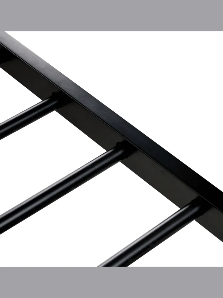 Beliani Betten & Matratzen<Doppelbett AVANTON in Schwarz/Braun - (W) 165 x (H) 90 x (L) 208 cm