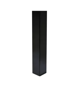 Beliani Betten & Matratzen<Doppelbett AVANTON in Schwarz/Braun - (W) 165 x (H) 90 x (L) 208 cm