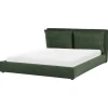 Beliani Betten & Matratzen<Doppelbett BAJONNA in Grün/Schwarz - (W) 200 x (H) 94 x (L) 235 cm
