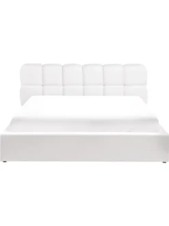 Beliani Betten & Matratzen<Doppelbett BASTON in Weiß - (W) 192 x (H) 94 x (L) 227 cm