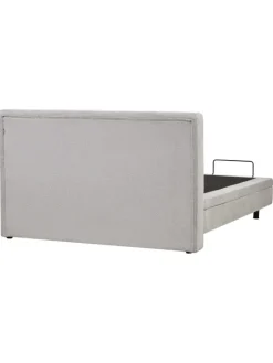 Beliani Betten & Matratzen<Doppelbett DUKE in Grau/Schwarz - (W) 161 x (H) 102 x (L) 216 cm