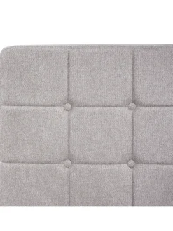 Beliani Betten & Matratzen<Doppelbett DUKE in Grau/Schwarz - (W) 161 x (H) 102 x (L) 216 cm