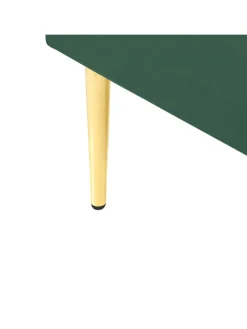 Beliani Betten & Matratzen<Doppelbett FLAYAT in Grün/Gold - (W) 133 x (H) 109 x (L) 215 cm