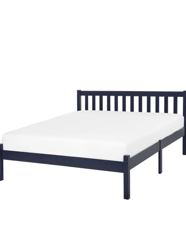 Beliani Betten & Matratzen<Doppelbett FLORAC in Blau - (W) 147 x (H) 70 x (L) 208 cm