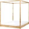 Beliani Betten & Matratzen<Doppelbett HERLIERE in Braun - (W) 172 x (H) 195 x (L) 212 cm