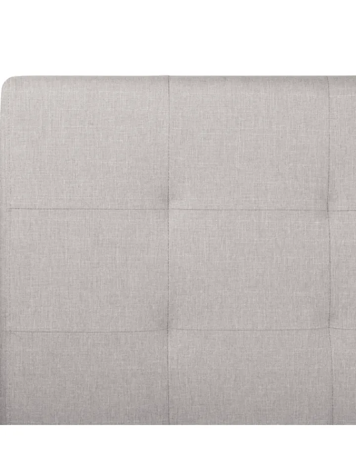 Beliani Betten & Matratzen<Doppelbett LA ROCHELLE in Grau/Schwarz - (W) 153 x (H) 109 x (L) 213 cm