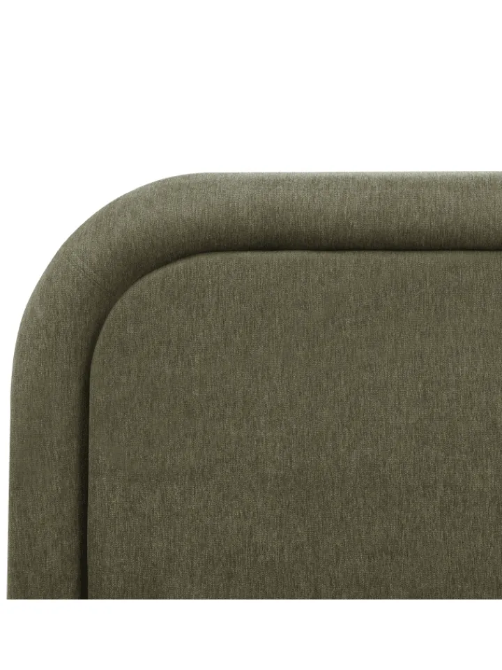 Beliani Betten & Matratzen<Doppelbett LAVARDENS in Grün/Schwarz - (W) 181 x (H) 107 x (L) 222 cm