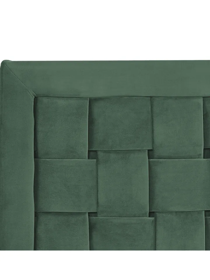 Beliani Betten & Matratzen<Doppelbett LIMOUX in Grün - (W) 167 x (H) 97 x (L) 213 cm