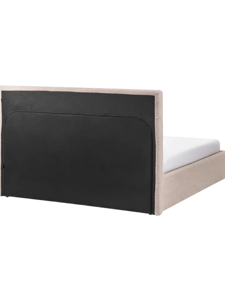 Beliani Betten & Matratzen<Doppelbett LORIENT in Beige - (W) 177 x (H) 112 x (L) 216 cm