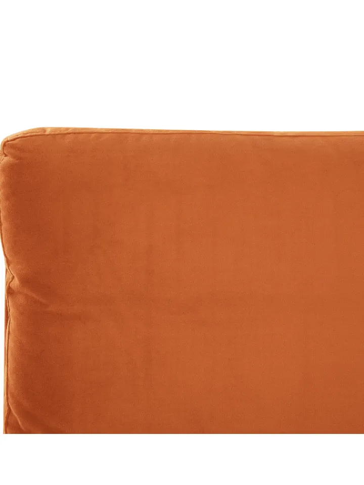 Beliani Betten & Matratzen<Doppelbett MELLE in Orange/Schwarz - (W) 156 x (H) 95 x (L) 233 cm