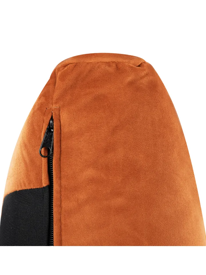 Beliani Betten & Matratzen<Doppelbett MELLE in Orange/Schwarz - (W) 176 x (H) 95 x (L) 233 cm