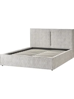 Beliani Betten & Matratzen<Doppelbett MOISSAC in Schwarz/Weiß - (W) 177 x (H) 108 x (L) 224 cm