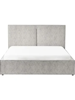 Beliani Betten & Matratzen<Doppelbett MOISSAC in Schwarz/Weiß - (W) 177 x (H) 108 x (L) 224 cm