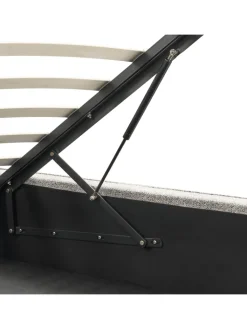 Beliani Betten & Matratzen<Doppelbett MOISSAC in Schwarz/Weiß - (W) 177 x (H) 108 x (L) 224 cm