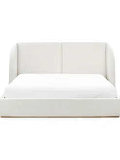 Beliani Betten & Matratzen<Doppelbett MONESTIER in Weiß - (W) 224 x (H) 115 x (L) 220 cm
