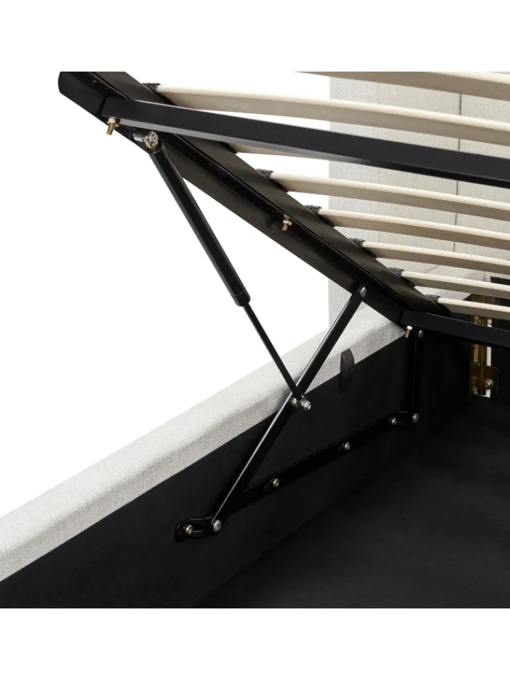 Beliani Betten & Matratzen<Doppelbett MONESTIER in Weiß - (W) 224 x (H) 115 x (L) 220 cm