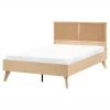 Beliani Betten & Matratzen<Doppelbett MONPAZIER in Braun - (W) 125 x (H) 99 x (L) 208 cm