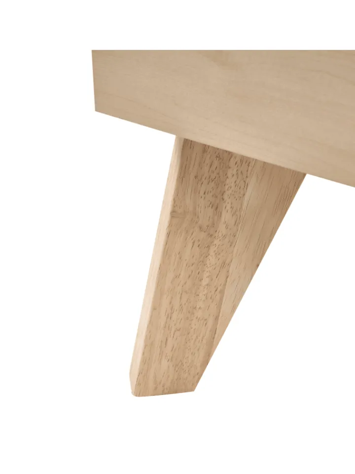 Beliani Betten & Matratzen<Doppelbett MONPAZIER in Braun - (W) 125 x (H) 99 x (L) 208 cm