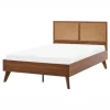 Beliani Betten & Matratzen<Doppelbett MONPAZIER in Braun - (W) 125 x (H) 99 x (L) 208 cm