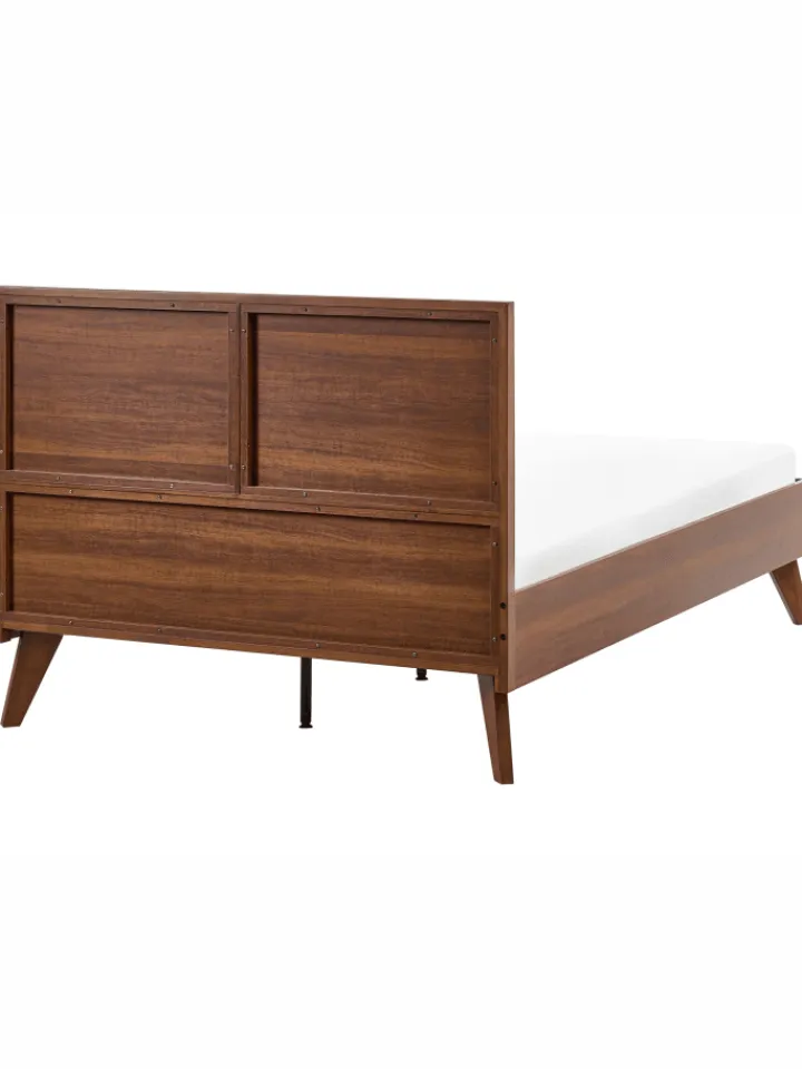 Beliani Betten & Matratzen<Doppelbett MONPAZIER in Braun - (W) 125 x (H) 99 x (L) 208 cm