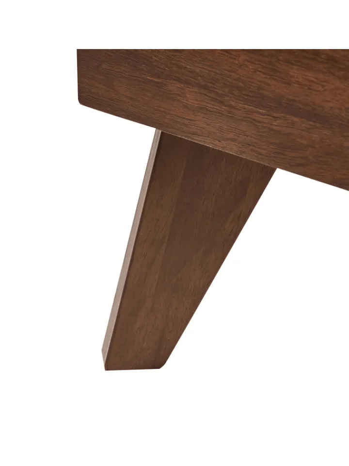 Beliani Betten & Matratzen<Doppelbett MONPAZIER in Braun - (W) 125 x (H) 99 x (L) 208 cm