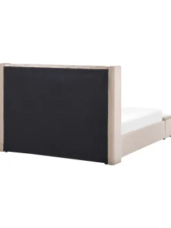 Beliani Betten & Matratzen<Doppelbett NOYERS in Beige - (W) 190 x (H) 132 x (L) 247 cm
