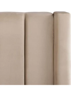 Beliani Betten & Matratzen<Doppelbett NOYERS in Beige - (W) 190 x (H) 132 x (L) 247 cm