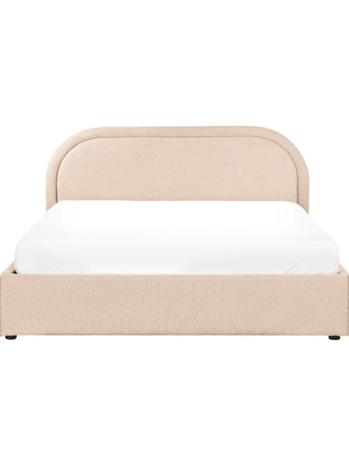 Beliani Betten & Matratzen<Doppelbett QUILLIEN in Beige - (W) 172 x (H) 91 x (L) 217 cm
