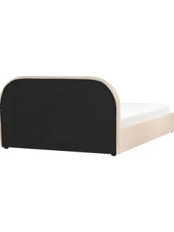 Beliani Betten & Matratzen<Doppelbett QUILLIEN in Beige - (W) 172 x (H) 91 x (L) 217 cm