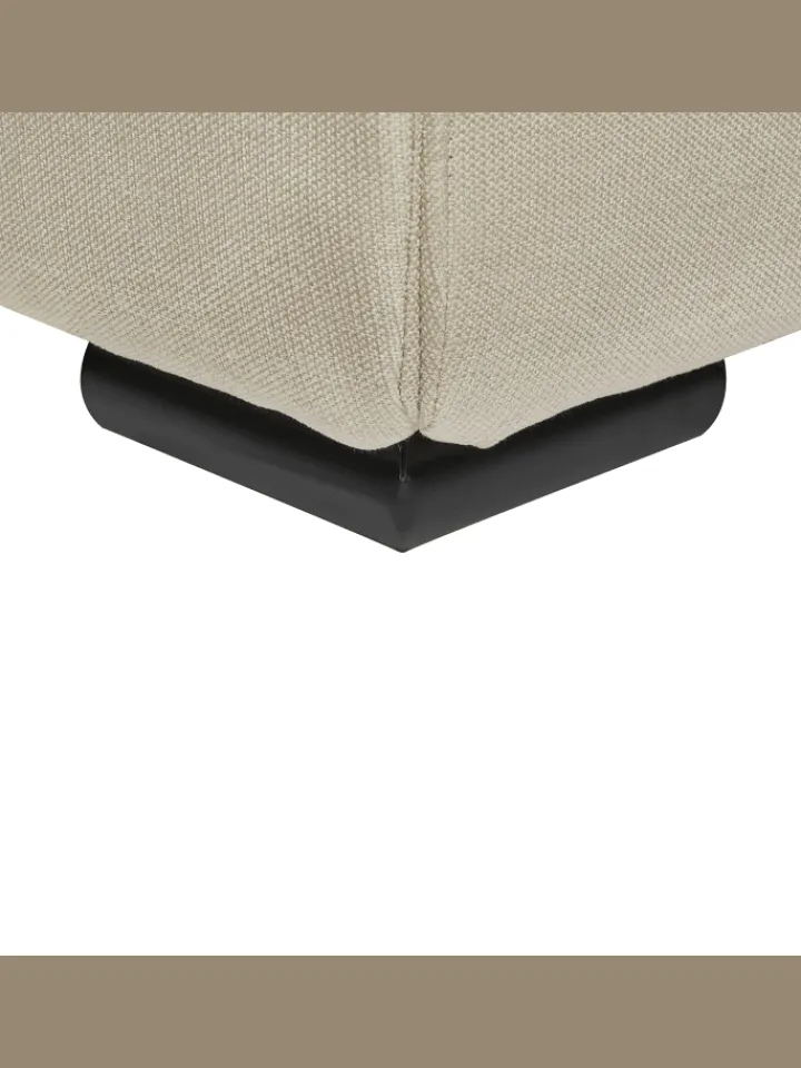 Beliani Betten & Matratzen<Doppelbett ROISEL in Beige/Schwarz - (W) 181 x (H) 101 x (L) 226 cm
