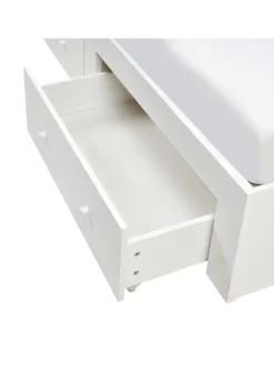 Beliani Betten & Matratzen<Doppelbett TARARE in Weiß - (W) 164 x (H) 125 x (L) 220 cm