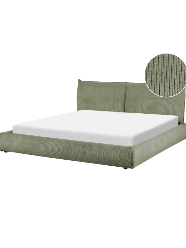 Beliani Betten & Matratzen<Doppelbett VINAY in Grün - (W) 196 x (H) 90 x (L) 233 cm