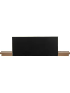 Beliani Betten & Matratzen<Doppelbett ZEN in Braun/Weiß - (W) 328 x (H) 86 x (L) 229 cm