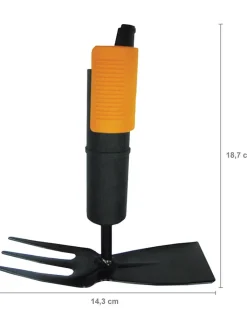 Fiskars Gartendekoration<Doppelhacke "QuikFit" in Schwarz/ Orange