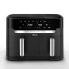 Tefal Küchenelektronik<Doppelkammer-Heißluftfritteuse EY9428E0 "XXL Dual Easy Fry" in Schwarz - 11 l