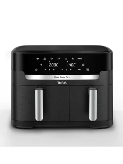 Tefal Küchenelektronik<Doppelkammer-Heißluftfritteuse EY9428E0 "XXL Dual Easy Fry" in Schwarz - 11 l