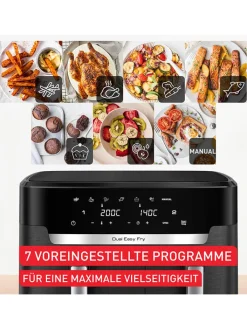 Tefal Küchenelektronik<Doppelkammer-Heißluftfritteuse EY9428E0 "XXL Dual Easy Fry" in Schwarz - 11 l