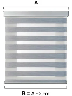 Selecta Stor Gardinen, Jalousien & Rollos<Doppelrollo in Silber