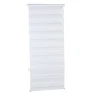 relaxdays Gardinen, Jalousien & Rollos<Doppelrollo Klemmfix in Weiß - (B)56 x (H)156 cm
